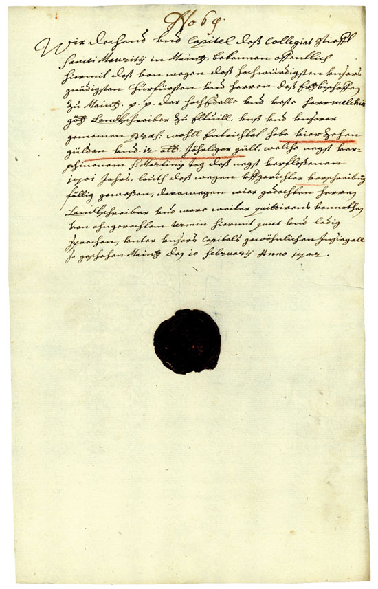 Handschriftliches Dokument