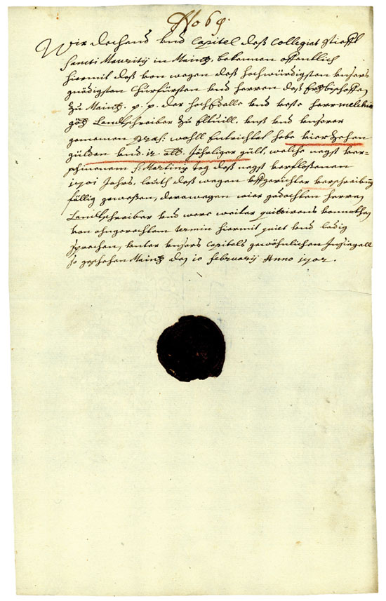 Handschriftliches Dokument