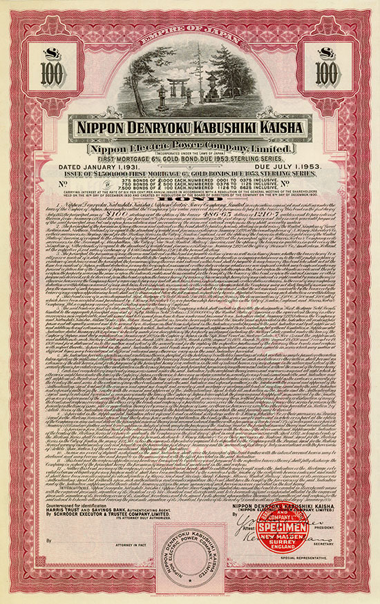 Nippon Denryoku Kabushiki Kaisha (Nippon Electric Power Company, Limited)