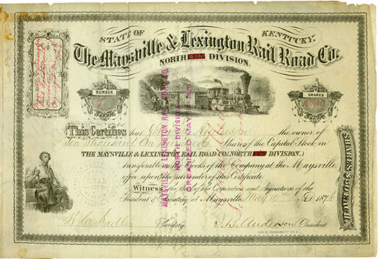 Maysville & Lexington Rail Road Co. (Northern Division)