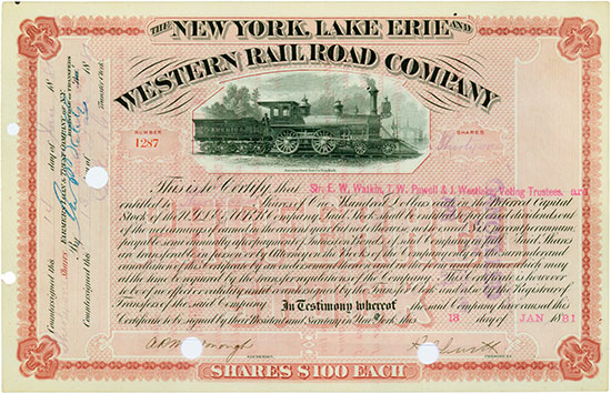 New York, Lake Erie and Western Rail Road Company