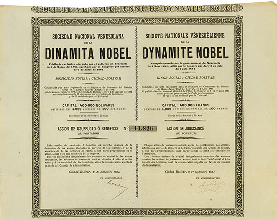 Sociedad Nacional Venezolana de la Dinamita Nobel / Société Nationale Vénézuélienne de la Dynamite Nobel
