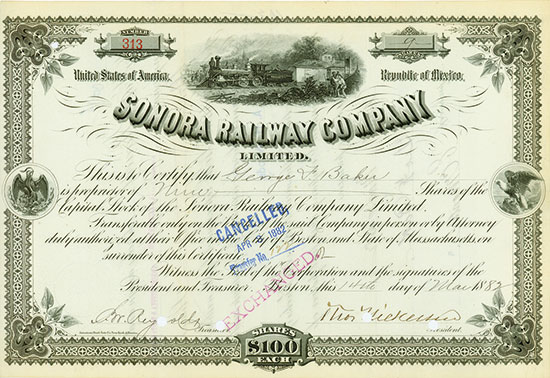 Sonora Railway Company Limited