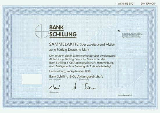 Bank Schilling & Co. AG