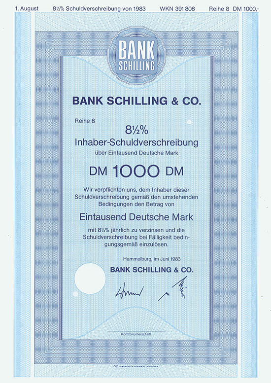 Bank Schilling & Co. AG [14 Stück]