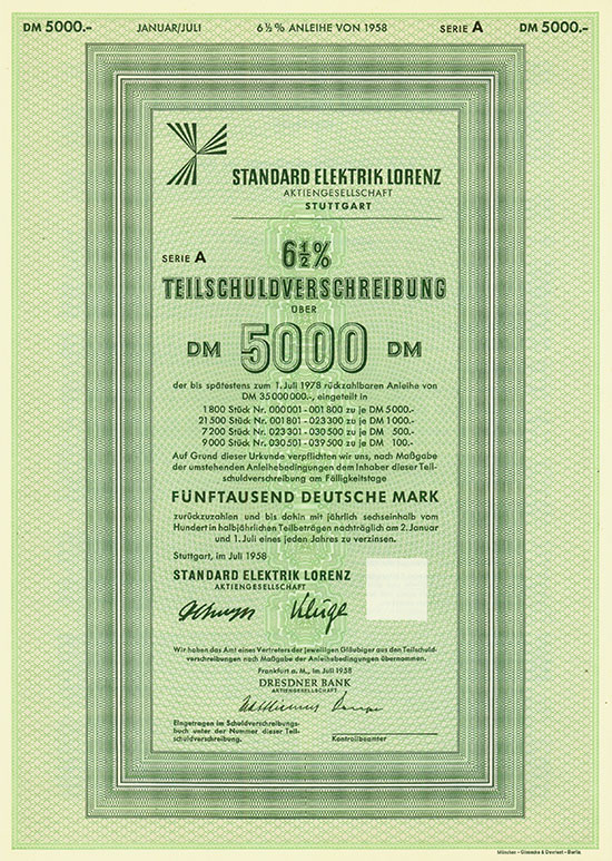 Standard Elektrik Lorenz AG [3 Stück]