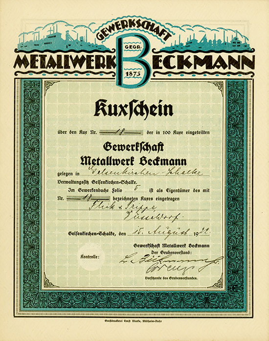 Gewerkschaft Metallwerk Beckmann