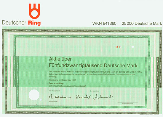 Deutscher Ring Lebensversicherungs-AG [2 Stück]