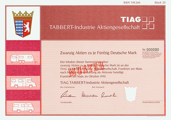 TIAG TABBERT-Industrie AG [2 Stück]