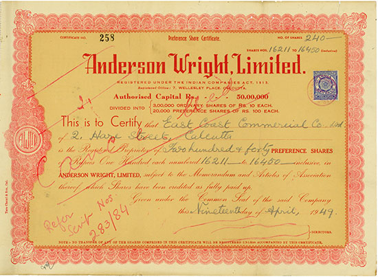 Anderson Wright, Limited