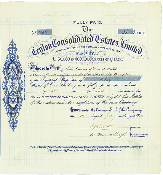 Ceylon Consolidated Estates, Limited
