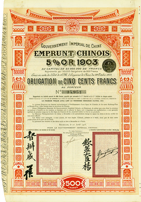 Gouvernement Impérial de Chine (Kuhlmann 140) 