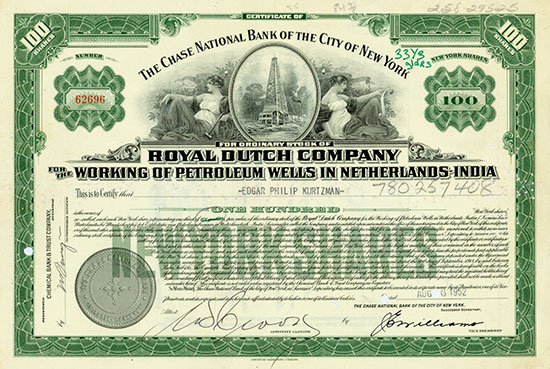 Royal Dutch Company for the Working of Petroleum Wells in Netherlands India