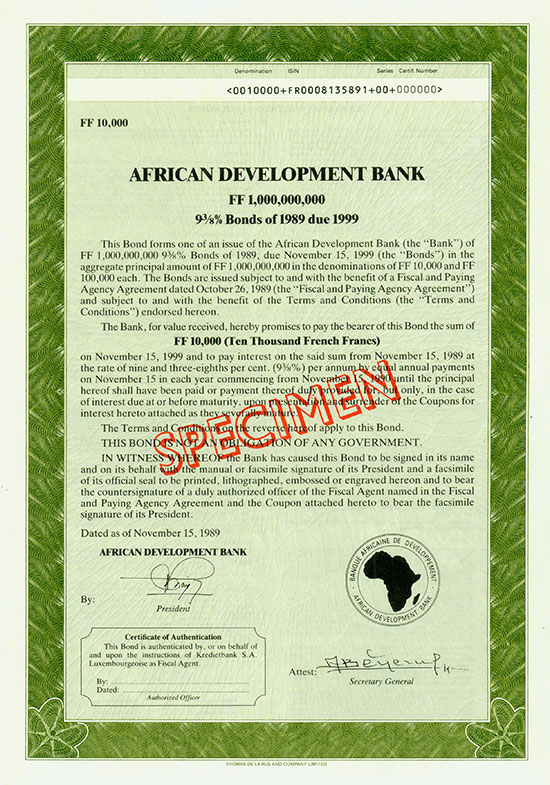African Development Bank [2 Stück]