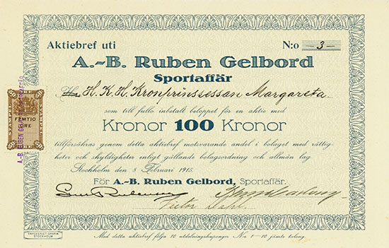 A.-B. Ruben Gelbord Sportaffär