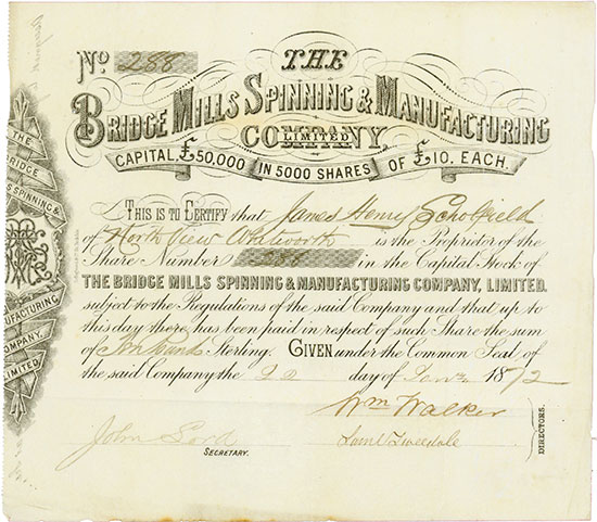 Bridge Mills Spinning & Manufacturing Company, Limited