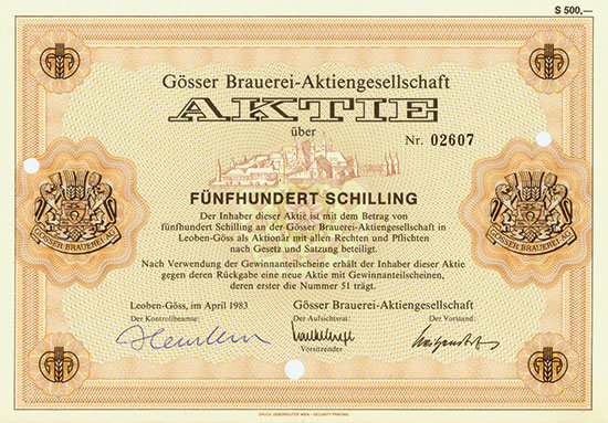 Gösser Brauerei-AG [2 Stück]
