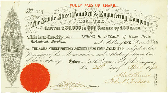 Savile Street Foundry & Engineering Company, Limited