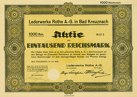 Lederwerke Rothe AG in Bad Kreuznach