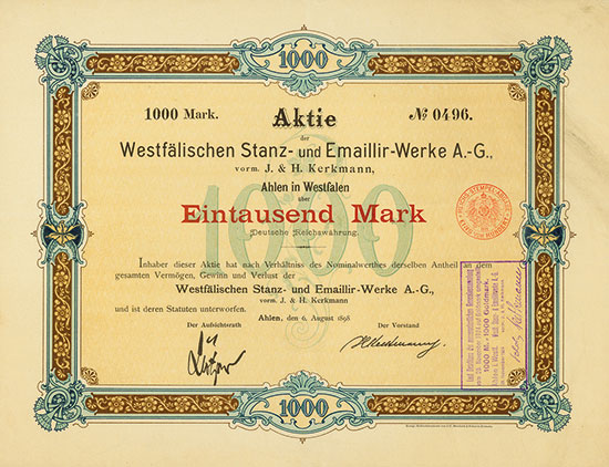 Westfälische Stanz- und Emaillir-Werke AG vorm. J. & H. Kerkmann