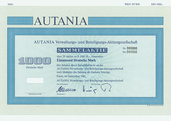 AUTANIA Verwaltungs- und Beteiligungs-AG