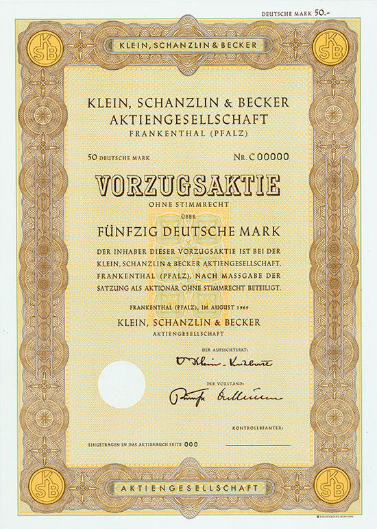 Klein, Schanzlin & Becker AG