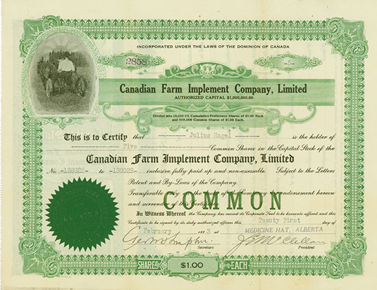 Canadian Farm Implement Company, Limited