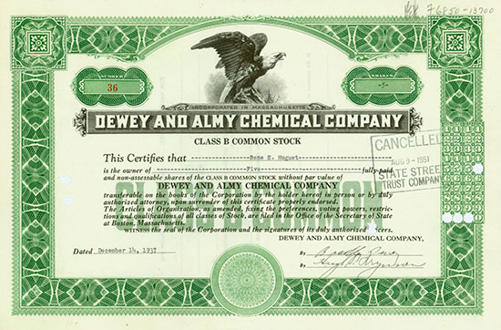 Dewey and Almy Chemical Company