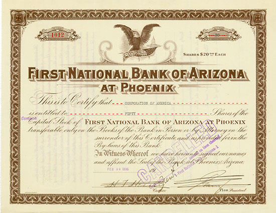 First National Bank of Arizona at Phoenix