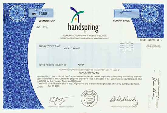 Handspring Inc.