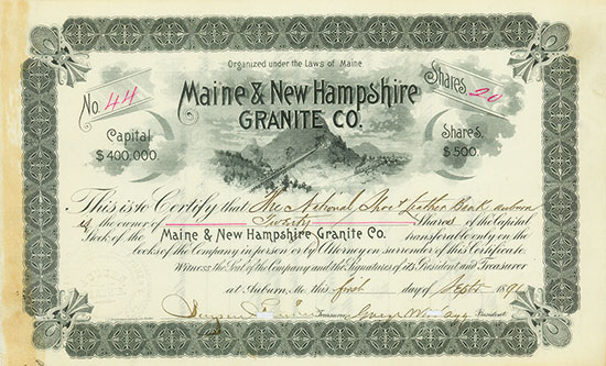 Maine & New Hampshire Granite Co.