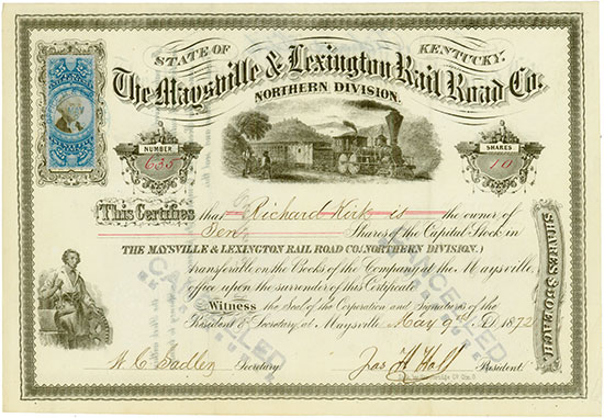Maysville & Lexington Rail Road Co. (Northern Division)
