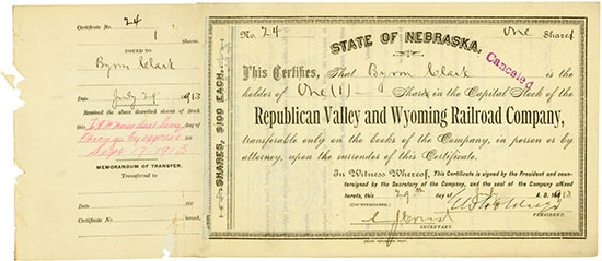 Republican Valley & Wyoming Railroad Company