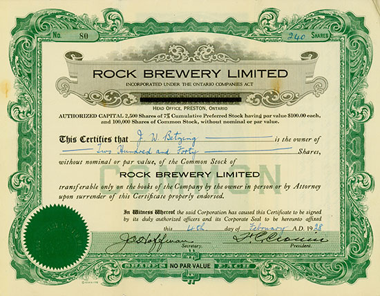 Rock Brewery Limited [2 Stück]