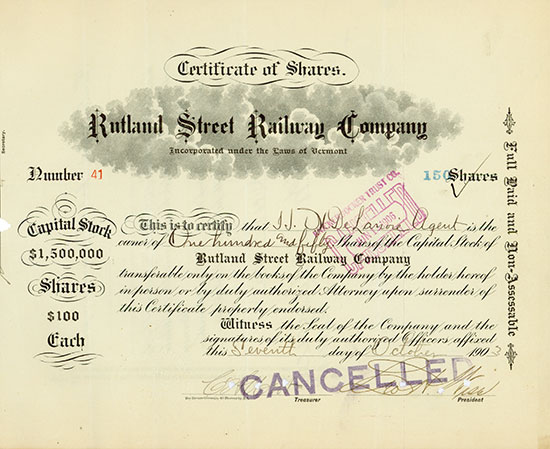 Rutland Street Railway Company