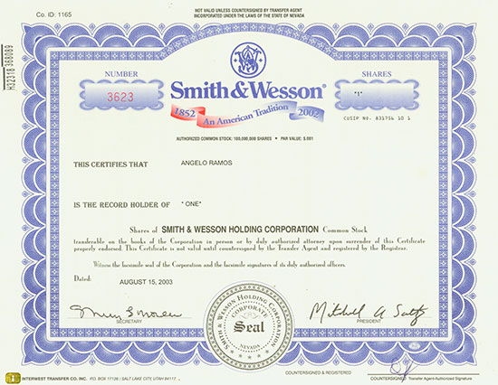 Smith & Wesson Holding Corporation