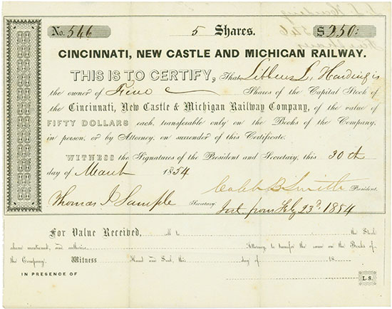 Cincinnati, New Castle & Michigan Railway Company