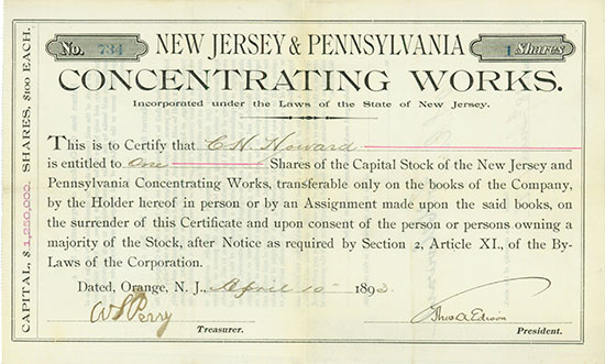 New Jersey & Pennsylvania Concentrating Works