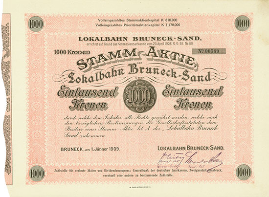 Lokalbahn Bruneck-Sand