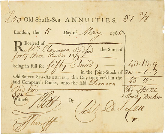 Old South-Sea Annuities