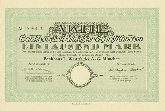 Bankhaus L. Waitzfelder AG
