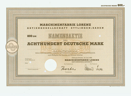 Maschinenfabrik Lorenz AG