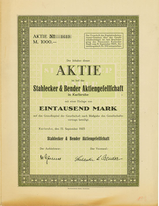 Stahlecker & Bender AG