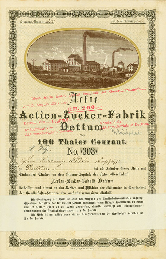 Actien-Zucker-Fabrik Dettum