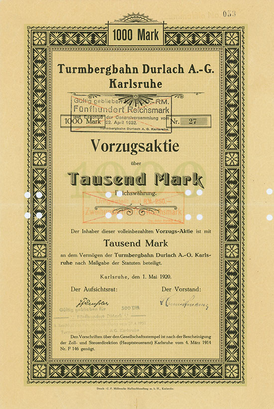 Turmbergbahn Durlach A.-G.