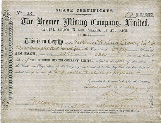 Bremer Mining Company, Limited