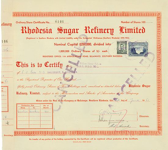 Rhodesia Sugar Refinery Limited