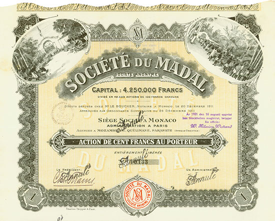 Société du Madal Société Anonyme [3 Stück]