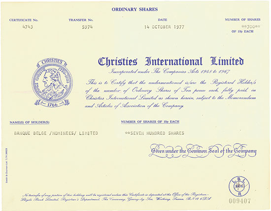 Christies International Limited