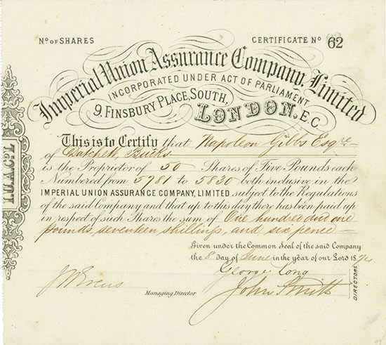 Imperial Union Assurance Company, Limited